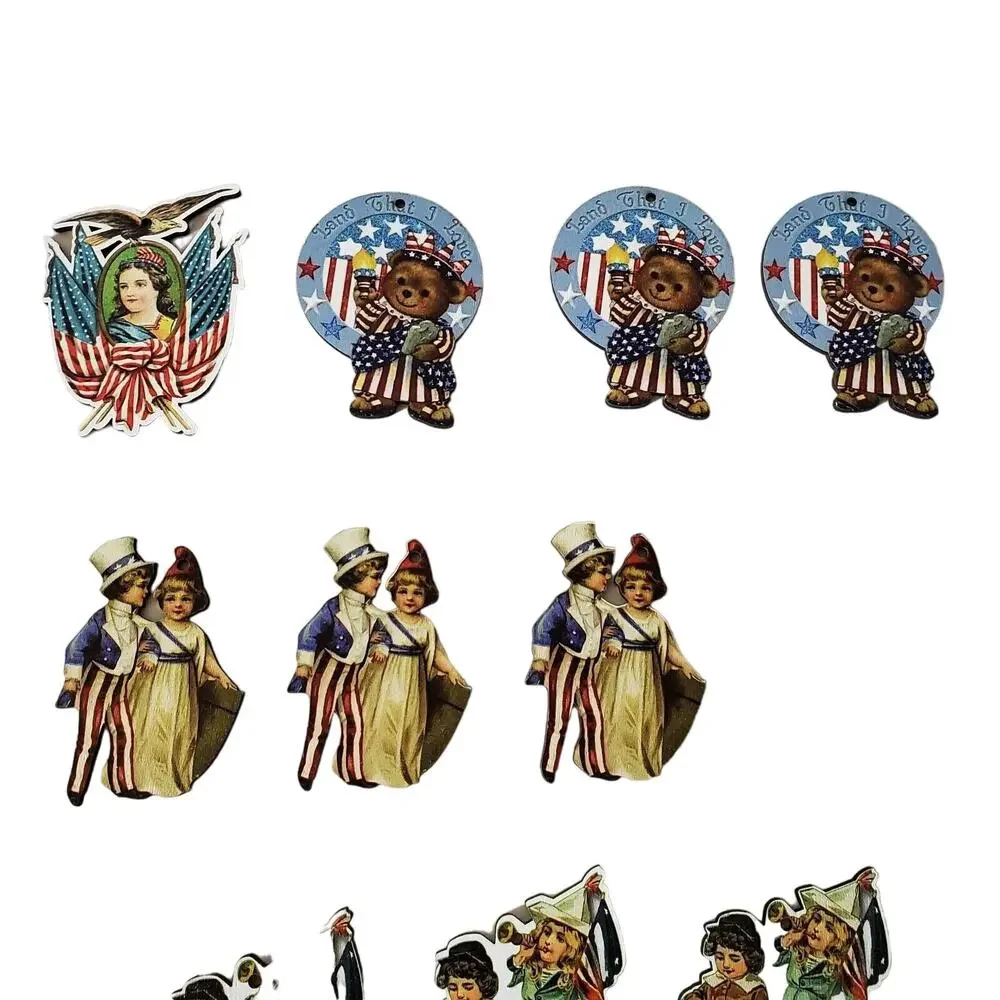 Patriotic Party DecorOrnaments July 4th Independence Day Retro Set of 36 New